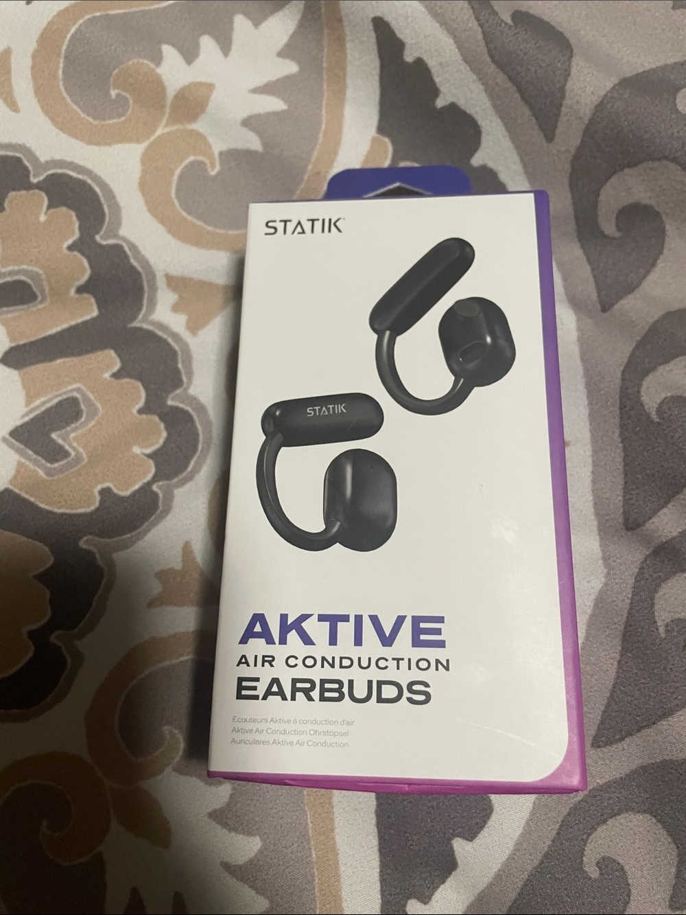 Statik Aktive Black Air Conduction Earbuds – Open-Ear Comfort NIB